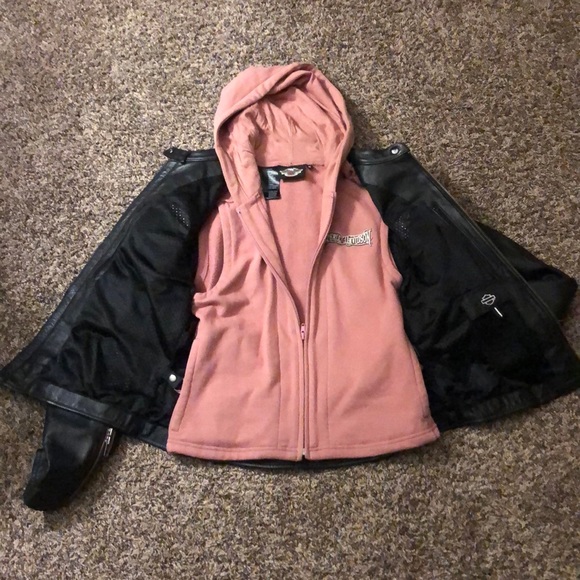Harley Davidson 3 in 1 leather jacket small - Picture 3 of 4